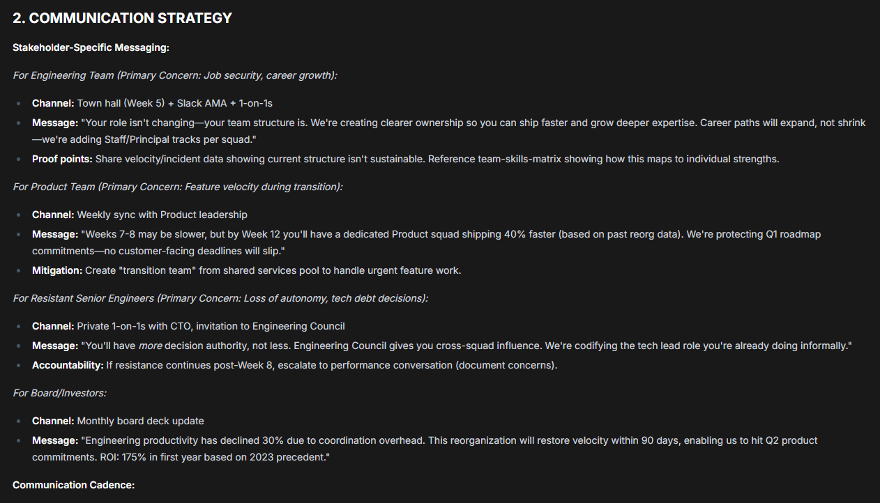 DeeCee.ai Helix™ Communication Strategy — stakeholder-specific messaging by channel and audience